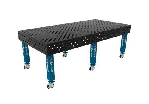 TABLE SOUD TRAD. PRO 2400X1200 GRILLE DIAG. Ø28 ROUL. HORS TRANSPORT