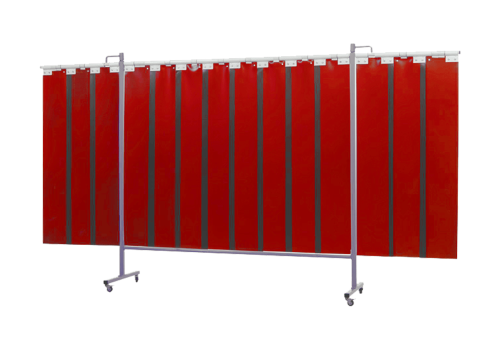 ECRAN 3 VOLETS NON TENDU VERT RIDEAU 2000X1900 + 2 VOLETS 1100X1900 MM