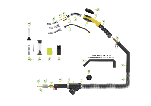 TORCHE MIG/MAG ASPIRANTE MA301