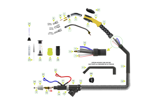 TORCHE MIG/MAG ASPIRANTE MA501