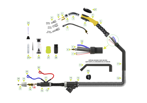 TORCHE MIG/MAG ASPIRANTE MA502