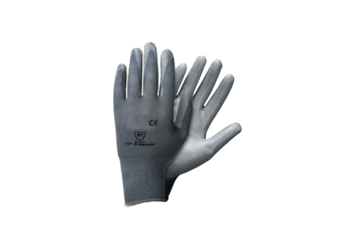 GANTS TRICOTES UNE PIECE ENDUCTION POLYURETHANE PAUME
