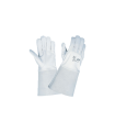 GANTS TIG CUIR FLEUR DE CHEVRE MANCHETTE CROUTE