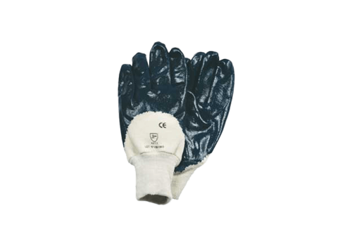 GANTS NITRILES BLEU ENDUCTION LEGERE DOS AERE COTON
