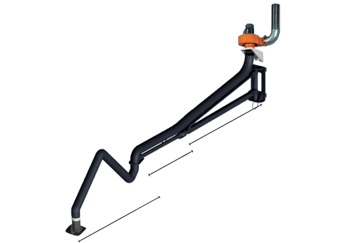 KIT DEXTRACTION AVEC BRAS DASPIRATION GAINE RIGIDE 10M