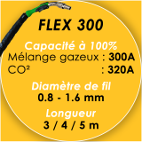 TORCHE MIG ASPIRANTE EXTRACTOR FLEX 300